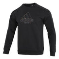 Men's adidas Th Mh Crew Logo Athleisure Casual Sports Round Neck Black HM5152