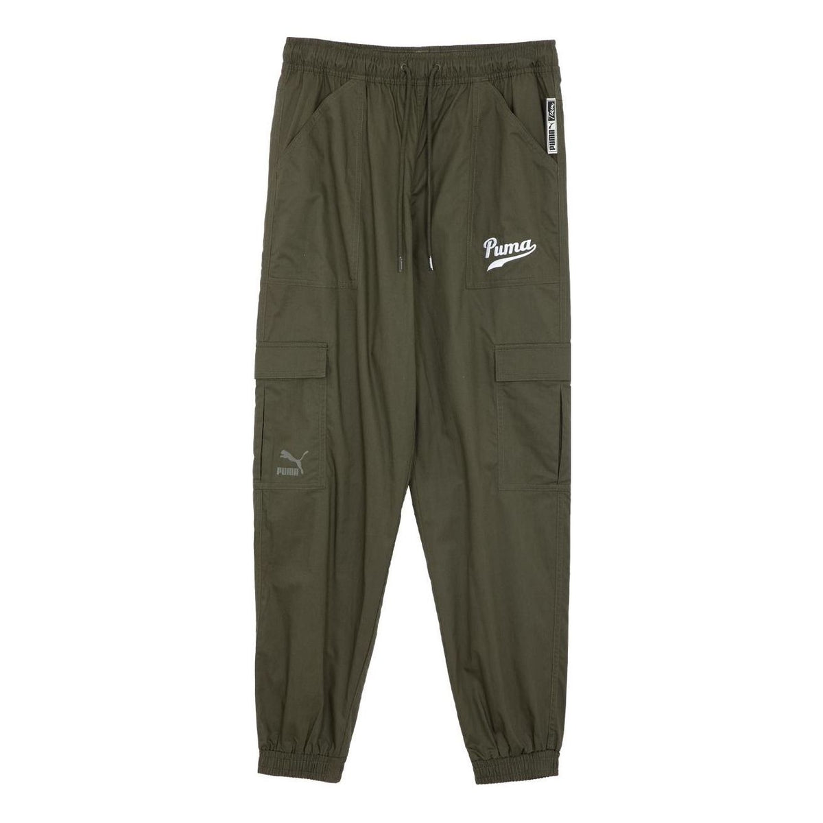 PUMA Pocket Cuff Shorts 'Olive Green' 538357-70
