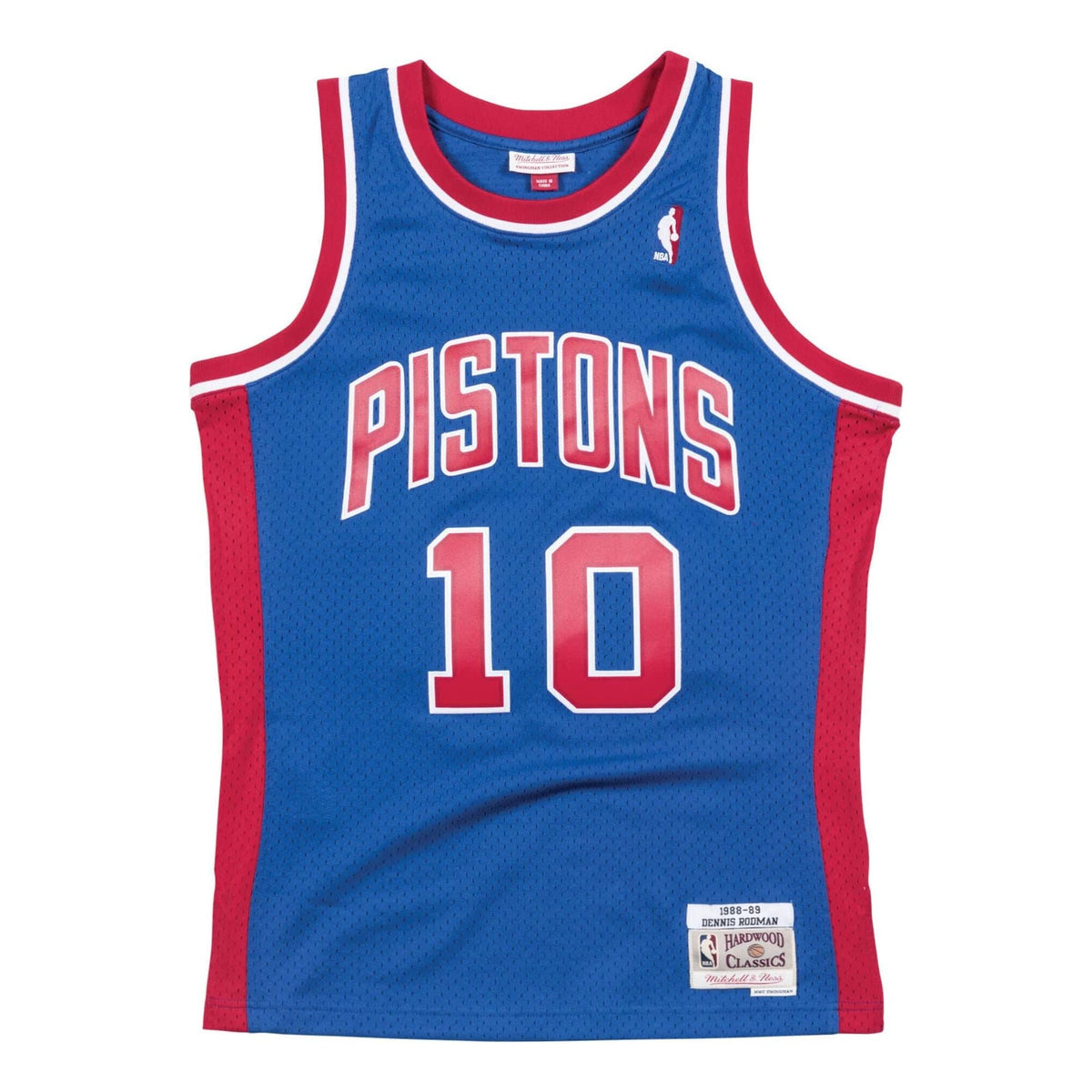 Mitchell & Ness x NBA Detroit Pistons Road Swingman Jersey 'Dennis Rodman 10' SMJYGS18162-DPIROYADRD88