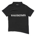 (WMNS) Balenciaga Gothic Type Shrunk T-Shirt 'Black White' 788246TQVJ51569