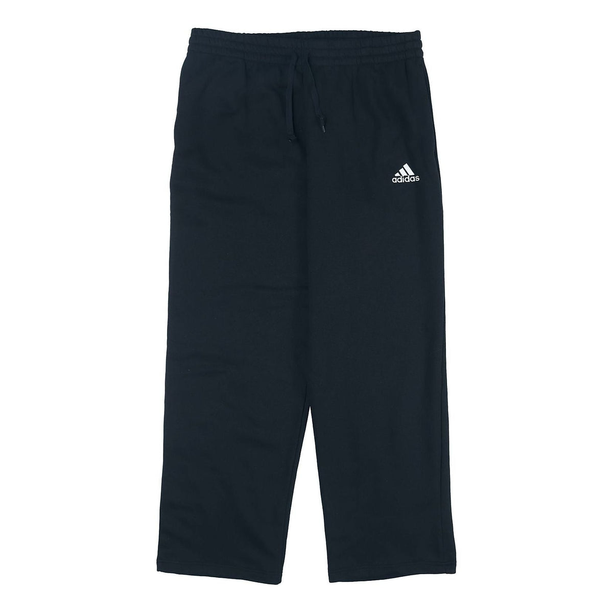 adidas Casual Sports Fleece Lined Running Knit Straight Long Pants Black GK9366