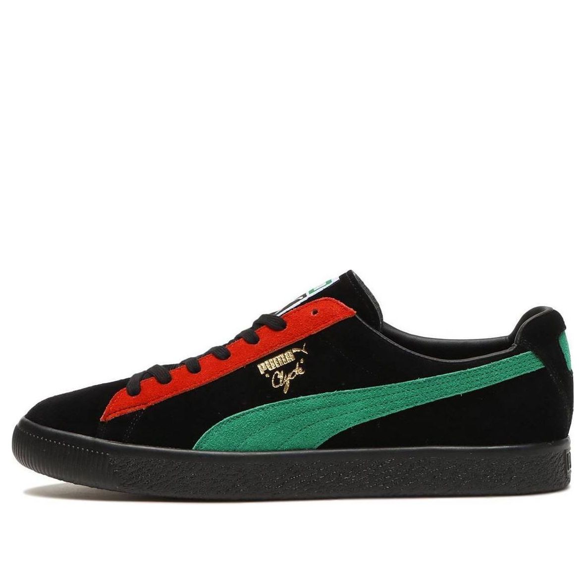 PUMA Clyde MIJ Rc Gs 'Black Green' 394398-01