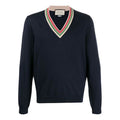 Gucci V Neck Sweater 'Navy' 599917-XKA5C-4437