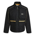 Men's adidas originals Athleisure Casual Sports Lapel Padded Black Jacket GP1871