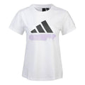 (WMNS) adidas Sub Logo Tee Casual Sports Round Neck Short Sleeve White GL5637