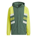 adidas MENS Casual Sports Hooded Jacket Green H17983