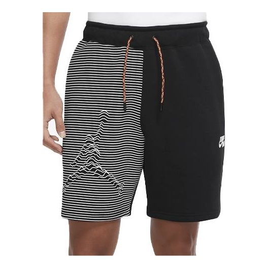 Nike Casual Colorblock Lacing Sports Shorts Black DJ0186-010