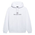 Balenciaga BB Pixel Medium Fit Hoodie 'White' 578135TKVI89040
