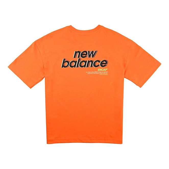 (WMNS) New Balance Athleisure Casual Sports Short Sleeve Orange NEA25012-ORG