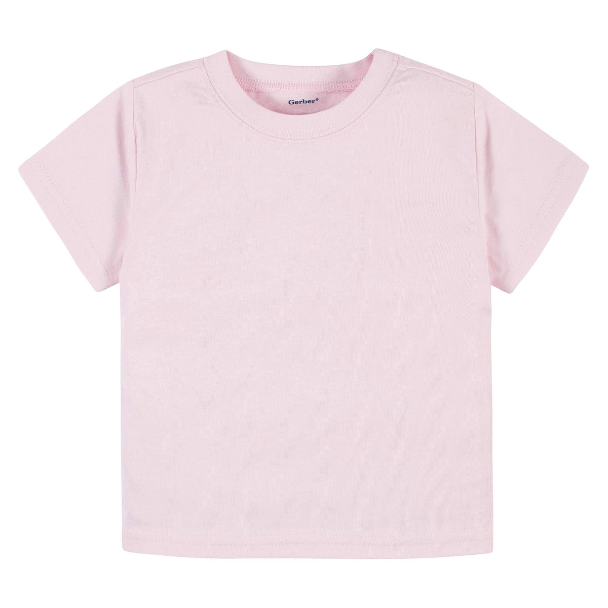5-Pack Infant & Toddler Light Pink Premium Short Sleeve Tees