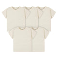 5-Pack Infant & Toddler Natural Premium Short Sleeve Tees